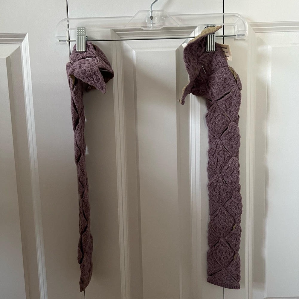 Isa Boulder argyle sleeves purple